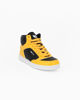 Immagine di GAS - Sneakers alta nera e gialla con zip laterale e lacci, numerata 36/39