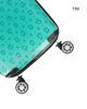 Immagine di SOLO SOPRANI - TROLLEY ABS TURCHESE  SIMBOLI LOGO CON QUATTRO RUOTE DOPPIE