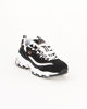 Immagine di SKECHERS - Scarpa nera e bianca con inserti colorati e soletta in memory foam traspirante