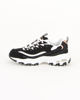 Immagine di SKECHERS - Scarpa nera e bianca con inserti colorati e soletta in memory foam traspirante