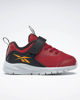 Immagine di REEBOK RUSH RUNNER 4.0 TD - Sneakers da bambino rossa e nera con dettagli gialli e strappo, numerata 19,5/26,5