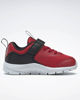 Immagine di REEBOK RUSH RUNNER 4.0 TD - Sneakers da bambino rossa e nera con dettagli gialli e strappo, numerata 19,5/26,5