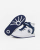 Immagine di CANGURO - Sneakers da bambino alta bianca e blu con strappo, numerata 30/35