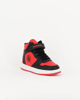 Immagine di CANGURO - Sneakers da bambino alta nera e rossa con strappo, numerata 30/35