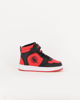 Immagine di CANGURO - Sneakers da bambino alta nera e rossa con strappo, numerata 24/29