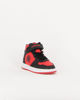 Immagine di CANGURO - Sneakers da bambino alta nera e rossa con strappo, numerata 24/29