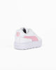 Immagine di PUMA KARMEN L PS - Sneakers da bambina bianca e rosa con dettagli argento e suola alta, numerata 28/35