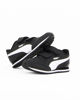 Immagine di PUMA ST RUNNER V2 L V PS - Sneakers da bambino nera e bianca in VERA PELLE con soletta in memory foam, numerata 28/35