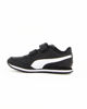 Immagine di PUMA ST RUNNER V2 L V PS - Sneakers da bambino nera e bianca in VERA PELLE con soletta in memory foam, numerata 28/35