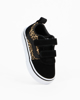 Immagine di VANS WARD V (CHEETAH) - Sneakers da bambina nera in VERA PELLE con dettagli leopardati e strappo, numerata 21/26,5