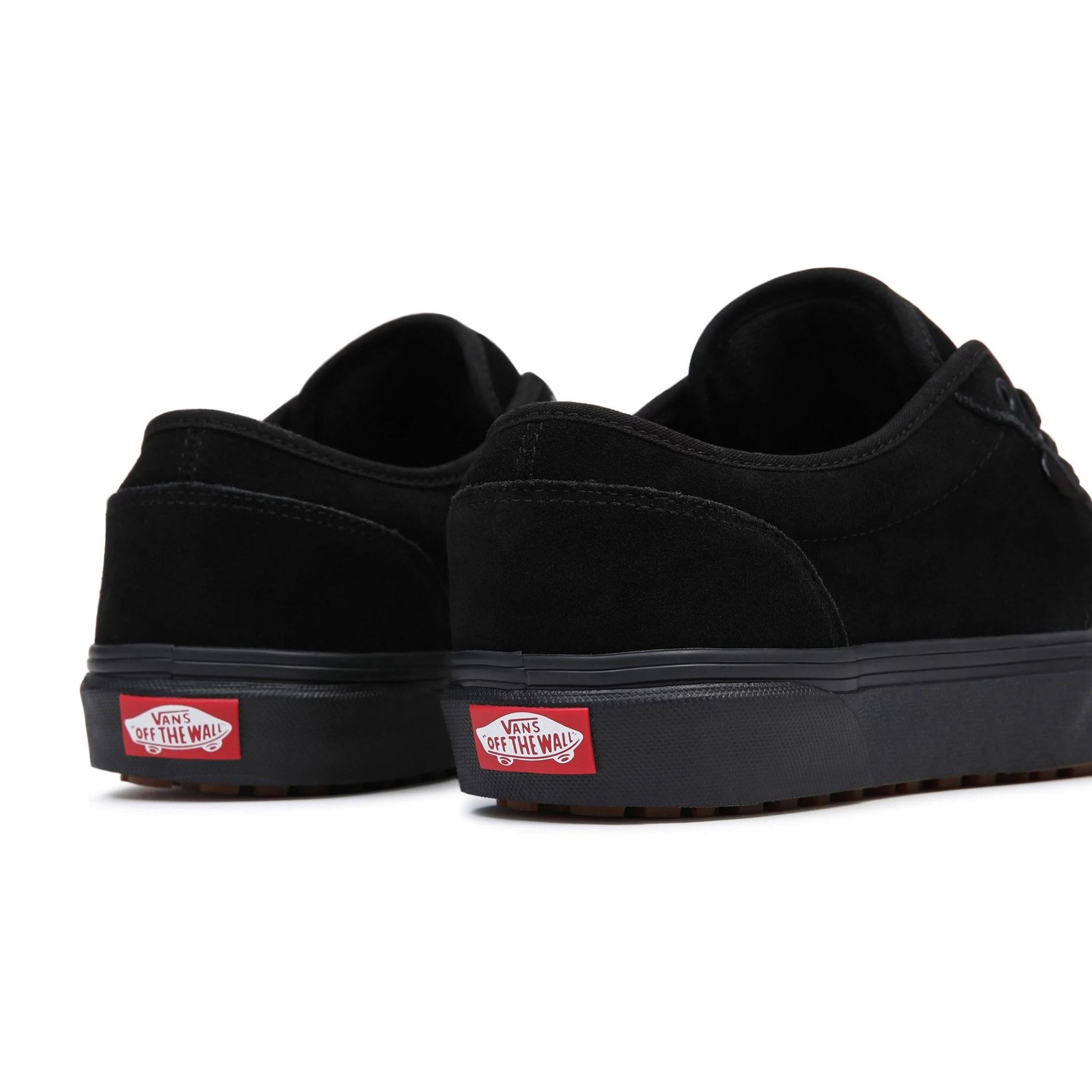 vans pelle nera slip on