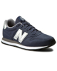Immagine di NEW BALANCE - Sneakers da uomo blu con dettagli argento satinato e soletta comfort