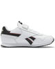 Immagine di REEBOK ROYAL CL JOG 3.0 - Sneakers da bambino bianca e nera con dettagli rossi e strappo, numerata 27/34