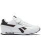 Immagine di REEBOK ROYAL CL JOG 3.0 - Sneakers da bambino bianca e nera con dettagli rossi e strappo, numerata 27/34