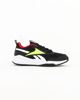 Immagine di REEBOK XT SPRINTER 2.0 - Sneakers nera e gialla in VERA PELLE con inserti colorati, numerata 35/38