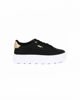 Immagine di PUMA KARMEN DISTRESSED - Sneakers nera e oro con suola alta e soletta in memory foam