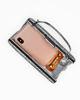 Immagine di DIVAS - Clutch argento con strass e manico in metallo