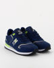 Immagine di NAVIGARE - Sneakers da uomo blu e grigia con dettagli verdi