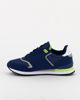 Immagine di NAVIGARE - Sneakers da uomo blu e grigia con dettagli verdi