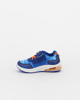Immagine di SPACE JAM - Sneakers da bambino blu e arancione con luci e strappo, numerata 24/32