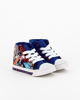 Immagine di SPACE JAM - Sneakers da bambino alta in tessuto blu con luci e lacci, numerata 24/32