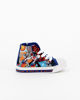 Immagine di SPACE JAM - Sneakers da bambino alta in tessuto blu con luci e lacci, numerata 24/32