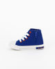 Immagine di SPACE JAM - Sneakers da bambino alta in tessuto blu con luci e lacci, numerata 24/32