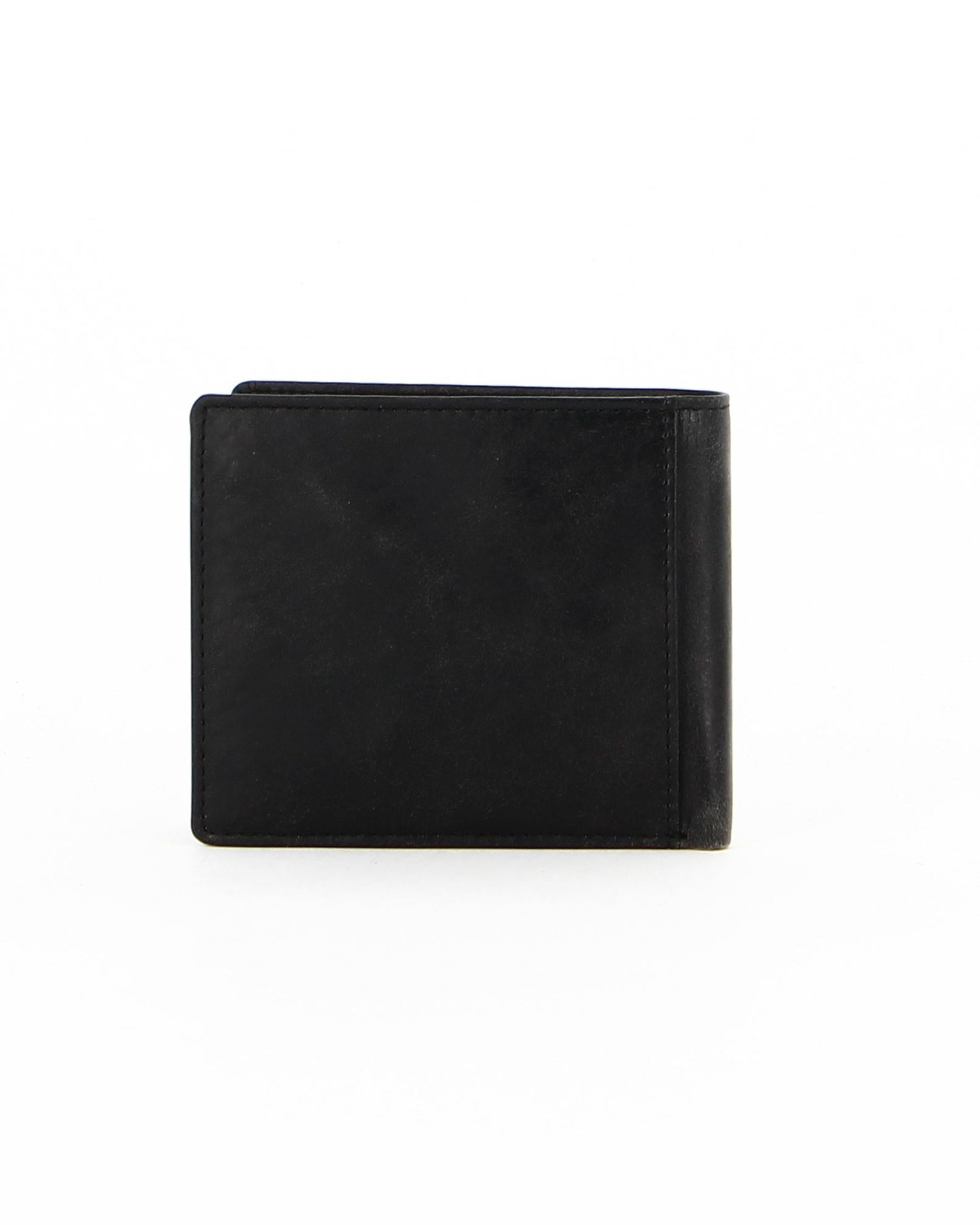 PORTAFOGLIO DA UOMO in vera pelle porta carte di credito RFID cerniera con blocco moneta sottile
