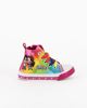 Immagine di DINSIEME - Sneakers in tessuto alta da bambina rosa con dettagli colorati e luci, numerata 24/30