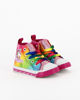 Immagine di MAGIC DREAMS - Sneakers in tessuto alta da bambina rosa con dettagli colorati e luci, numerata 24/30