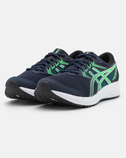 Immagine di ASICS BRAID 2 - Scarpa da running blu e verde in mesh traspirante, numerata 40,5/46