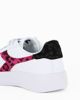 Immagine di DIADORA STEP P DOUBLE FUR - Sneakers da donna bianca con logo rosa leopardato e suola alta
