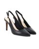 Immagine di MISS GLOBO - Décolleté slingback nera con sottopiede in VERA PELLE, tacco 8cm