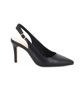 Immagine di MISS GLOBO - Décolleté slingback nera con sottopiede in VERA PELLE, tacco 8cm