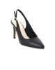 Immagine di MISS GLOBO - Décolleté slingback nera con sottopiede in VERA PELLE, tacco 8cm