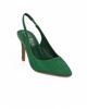 Immagine di MISS GLOBO - Décolleté slingback verde con strass e cinturino elasticizato, tacco 8cm