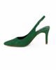 Immagine di MISS GLOBO - Décolleté slingback verde con strass e cinturino elasticizato, tacco 8cm