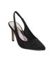 Immagine di MISS GLOBO - Décolleté slingback nera con strass e cinturino elasticizato, tacco 8cm