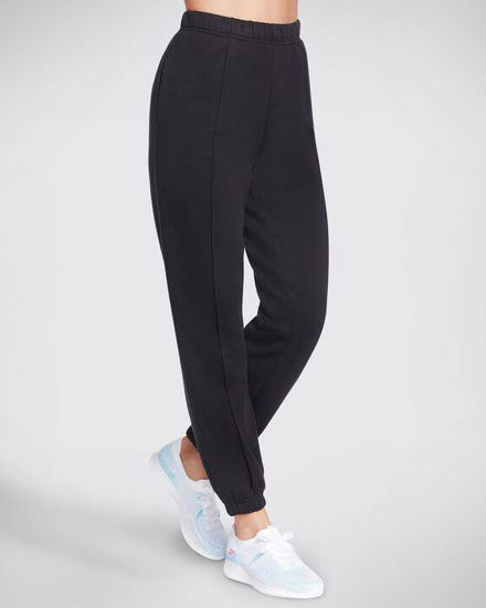 Immagine di SKECHERS - Pantalone tuta da donna nera con elastico in vita