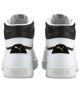 Immagine di PUMA - Sneakers alta da uomo bianca e nera con logo oro - SHUFFLE MID