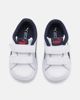 Immagine di PUMA - Sneakers da bambino in VERA PELLE bianca e blu con dettagli rossi e doppio strappo, numerata 28/35 - SMASH V2 L V PS