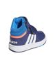 Immagine di ADIDAS - Sneakers alta da bambino blu e bianca con doppio strappo, numerata 19/27 - HOOPS MID 3.0 I