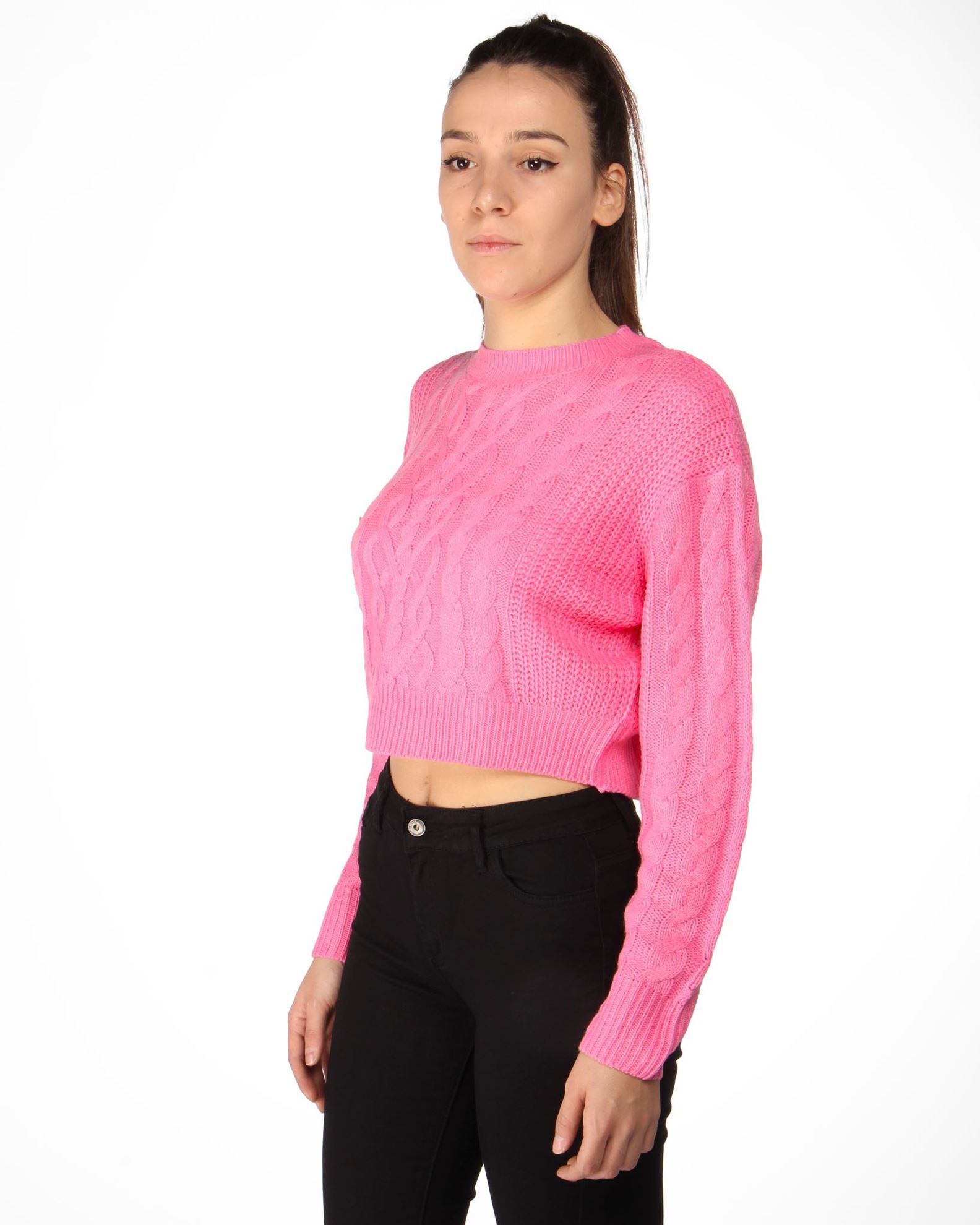 NLAND Maglione Oversize Donna Invernale Colletto Pannello Righe Rotondo Maglia Caldo a Manica Lunga Pullover Casual a Blocchi di Colore ,Grigio S