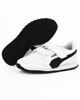 Immagine di PUMA - Sneakers da bambino bianca e nera in VERA PELLE con doppio strappo e soletta in memory foam, numerata 28/35 - ST RUNNER V3 L V PS