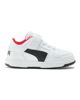 Immagine di PUMA - Sneakers da bambino bianca e nera con strappo, numerata 20/27 - REBOUND LAYUP LO SL V INF