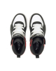Immagine di PUMA - Sneakers alta da bambino nera e bianca con dettagli rossi e soletta in memory foam, numerata 28/35 - REBOUND JOY AC PS