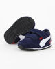 Immagine di PUMA - Sneakers da bambino blu e rossa in VERA PELLE con doppio strappo e soletta in memory foam, numerata 20/27 - ST RUNNER V3 SD V INF