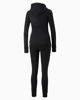 Immagine di PUMA - Tuta completa da donna nera con zip frontale e pantalone nero con elastico in vita