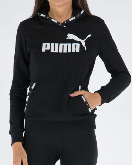 Immagine di PUMA - Felpa da donna nera con cappuccio
