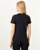 Immagine di CONVERSE - T-shirt girocollo in cotone nera slim fit